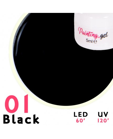 Gel Painting Black