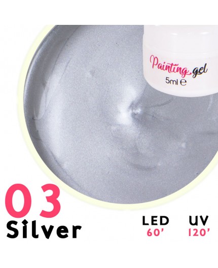 Gel Painting Silver