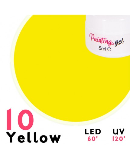 Gel Painting Yellow